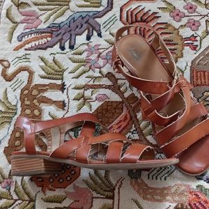 Ana Zip Sandals. Size 10
